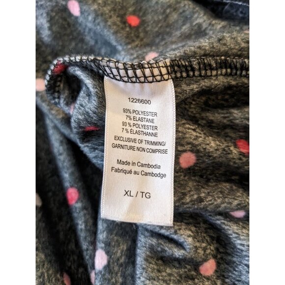 Kate Spade New York Pajamas Set Womens XL Black Polka Dot Velour Loungewear Cozy - Picture 5 of 7